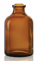 200 ml injectieflacon, amber, type 1 geblazen glas